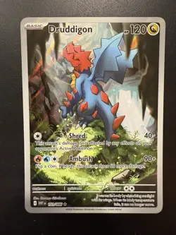 Pokemon TCG Druddigon White Flare 151/086 English Illustration Rare - Image 1