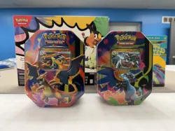 Pokemon Mega Charizard ex Tins SET OF 2 RELEASE DATE 2/20/2026 - Image 1