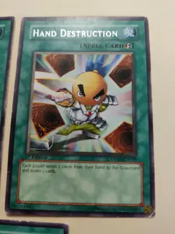 3x Yugioh! Hand Destruction DP07-EN018 Rare 1st Edition LP/MP - Image 3