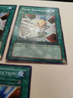 3x Yugioh! Hand Destruction DP07-EN018 Rare 1st Edition LP/MP - Image 4