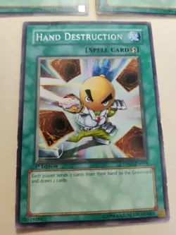3x Yugioh! Hand Destruction DP07-EN018 Rare 1st Edition LP/MP - Image 5