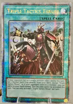 Yugioh! Gem Triple Tactics Thrust RA03-EN072 Quarter Century Secret Rare 1st Ed - Image 1