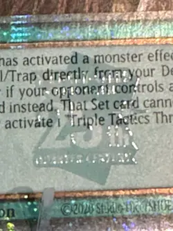 Yugioh! Gem Triple Tactics Thrust RA03-EN072 Quarter Century Secret Rare 1st Ed - Image 4