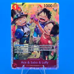Ace & Sabo & Luffy - OP13-007 - SR - Carrying On His Will - One Piece - Image 1