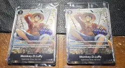 Lot Of (2) Monkey.D.Luffy (Tin Pack Set Vol. 2) P-075 One Piece Promotion Sealed - Image 1