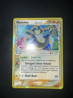 Pokemon TCG Blastoise Crystal Guardians 2/100 Holo Rare 110 HP Card 2006 - Image 1