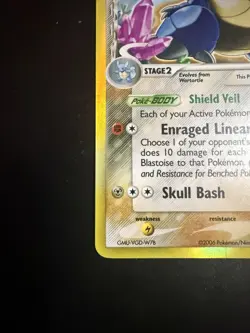 Pokemon TCG Blastoise Crystal Guardians 2/100 Holo Rare 110 HP Card 2006 - Image 4