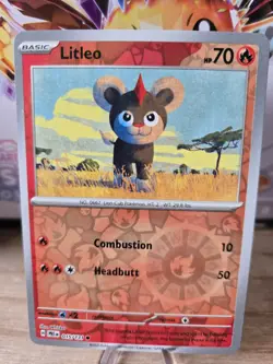 Litleo 015/131 Prismatic Evolutions Reverse Holo Pokemon Card - Image 1