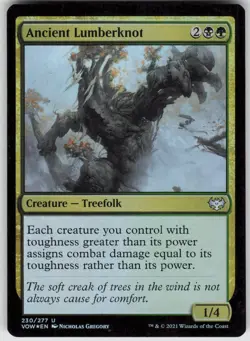 MTG Ancient Lumberknot 230 Innistrad: Crimson Vow U Foil NM - Image 1