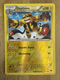 Pokemon TCG Electivire 43/122 Reverse Holo Uncommon XY BREAKpoint HP - Image 1