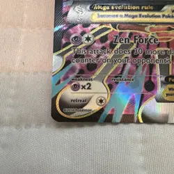 Pokemon M Alakazam EX Full Art Holo Ultra Rare 118/124 Fates Collide Mega - Image 2