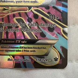 Pokemon M Alakazam EX Full Art Holo Ultra Rare 118/124 Fates Collide Mega - Image 5