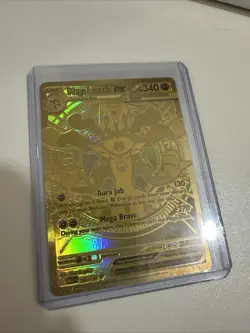 Pokemon TCG Mega Lucario Ex 188/132 Gold Hyper Rare Mega Evolutions NM/M English - Image 1