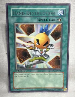 3x Hand Destruction DP07-EN018 Jesse Anderson 1st Edition LP Playset - Image 3