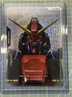 Psycho Gundam Resource C+ R-010 Alt Art Gundam TCG Card Foil Dual Impact English - Image 1