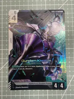 Gundam Kimaris LR GD02-070 Gundam TCG Card Foil Dual Impact English - Image 1