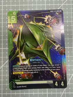 Elmeth LR GD02-020 Gundam TCG Card Foil Dual Impact English - Image 1