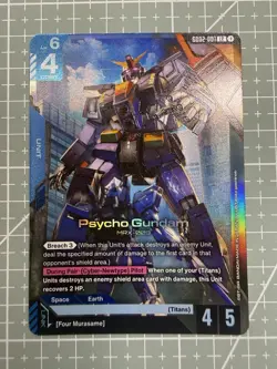 Psycho Gundam LR GD02-001 Gundam TCG Card Foil Dual Impact English - Image 1