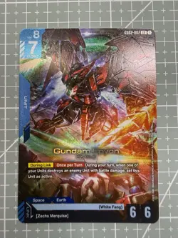Gundam Epyon LR GD02-002 Gundam TCG Card Foil Dual Impact English - Image 1