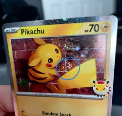 Pikachu 051/162 SWIRL 💫 Cosmos Holo - Pokemon Day 2026 Stamped Promo TCG - Image 1