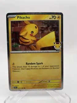 Pikachu 051/162 SWIRL 💫 Cosmos Holo - Pokemon Day 2026 Stamped Promo TCG - Image 2
