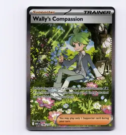 Wally's Compassion 186/132 ME01: Mega Evolution Full Art NM Pokemon - Image 1
