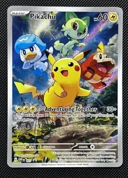 Pikachu SVP027 Scarlet & Violet Promo M/NM Pokemon TCG - Image 1