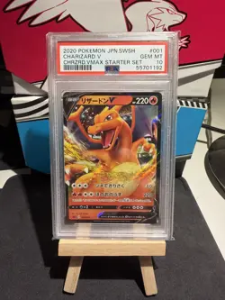 Charizard V #1 PSA 10 Pokemon Japanese Charizard VMAX Starter Set - Image 1