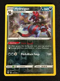 Pokemon Hydreigon 110/189 Reverse Holo (NM) - Image 1