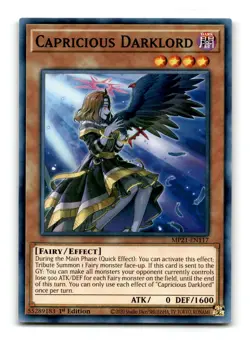 Capricious Darklord - MP21-EN117 1st Edition - YuGiOh-LP - Image 1