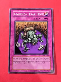 2003 Yu-Gi-Oh! TCG Magician's Force Unlimited #MFC050 Adhesion Trap Hole, C, cd1 - Image 1