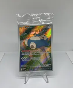 Pokemon TCG Snorlax Promo Scarlet & Violet 151 Black Star Holo Card#051 SEALED - Image 1