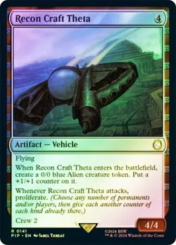 Recon Craft Theta FOIL - 0141 - Rare - Fallout PIP MTG - Image 1