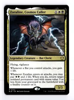 Zoraline, Cosmos Caller 242 Bloomburrow R MTG LP - Image 1