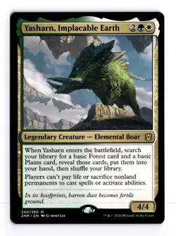 Yasharn, Implacable Earth 240 Zendikar Rising R MTG LP - Image 1