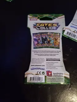 Pokemon XY Fates Collide Sleeved Booster Pack Complete Art Set 4 Packs - Image 5