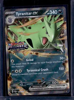 Tyranitar ex 064/131 Stamped Prismatic Evolutions 2025 (NM) / Pokemon TCG - Image 1