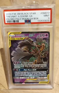 PSA 9 trevenant and dusknoir gx SM217 grade tag team promo Pokemon sun and moon - Image 3