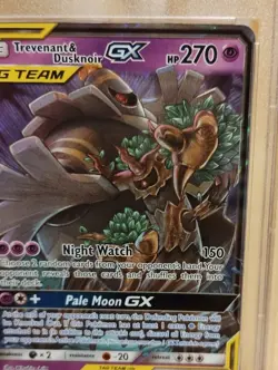 PSA 9 trevenant and dusknoir gx SM217 grade tag team promo Pokemon sun and moon - Image 5