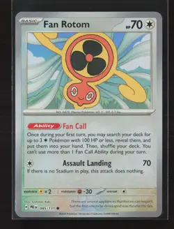 Fan Rotom 085/131 Reverse Holo Poke Ball Common Prismatic Evolutions Pokemon NM - Image 2