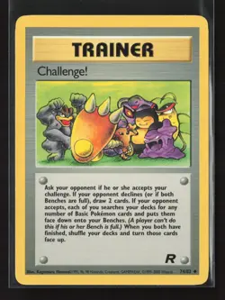 Challenge! 74/82 Uncommon Team Rocket Pokemon LP - Image 2