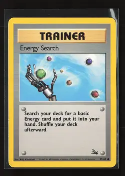 Energy Search 59/62 Common Fossil Pokemon LP - Image 2