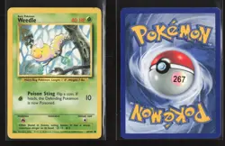 Weedle 69/102 Common Base Set Pokemon LP - Image 1