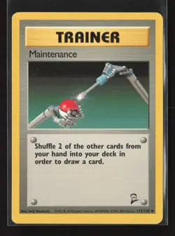 Maintenance 112/130 Uncommon Base Set 2 Pokemon LP - Image 2