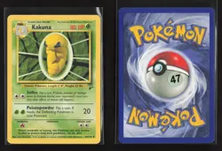 Kakuna 47/130 Uncommon Base Set 2 Pokemon LP - Image 1