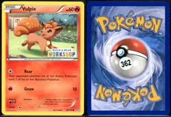 Vulpix 20/160 Build A Bear Common Primal Clash Pokemon NM - Image 1
