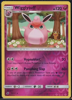 Wigglytuff 72/111 Reverse Holo Rare Crimson Invasion Pokemon NM - Image 2