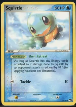 Squirtle 14/17 Common POP Series 4 Pokemon NM - Image 2