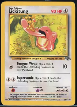 Lickitung 38/64 Uncommon Jungle Pokemon NM - Image 2