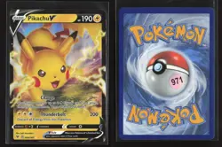 Pikachu V 043/185 Rare V Vivid Voltage Pokemon NM - Image 1